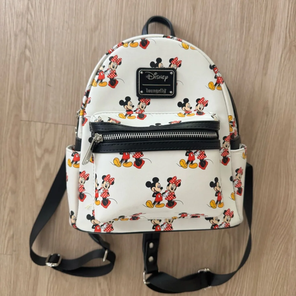 Loungefly classic Mickey & Minnie Mouse Backpack - Picture 5 of 7